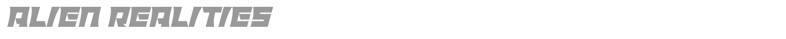 Alien Realities font preview